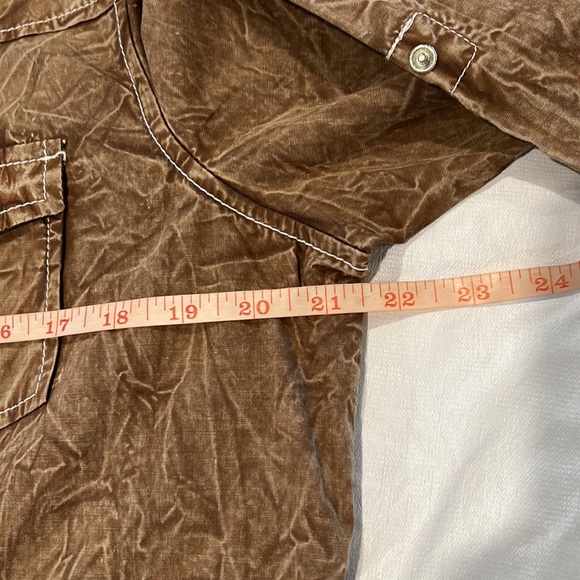 Wired Heart Large LongSleeve Western Shirt Pearl Snaps Like New Stitched Design - Picture 5 of 7